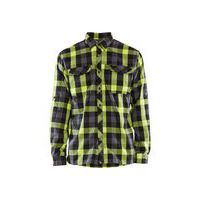 Flannel Skjorte Olivengrøn/Sort
