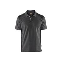 Poloshirt Hvid/Mørk Grå - Blåkläder