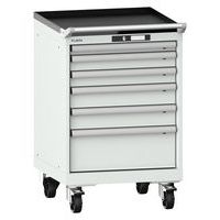 Mobil værktøjsskuffe 27x27E, 564 x 572 x 890 mm, 6 skuffer - Lista