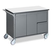 Komplet affaldssorteringsvogn, 8 beholdere, 280 liter - WFI