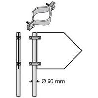 Pileskiltklemme dobbelt - Systemtext