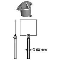 Topbeslag dobbeltsidet til 60 mm rør - Systemtext
