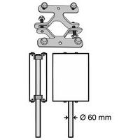 Stolpebeslag dobbelt til kantbukkede skilte - Systemtext