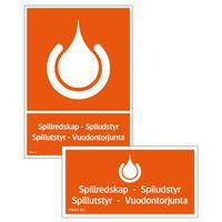 Selvklæbende dekal Spildutstyr - Ikasorb