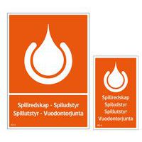 Skilt Spildutstyr - Ikasorb