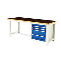 Cubio arbejdsbord med 4 skuffer - Bredde 200 cm - arfenol - Bott