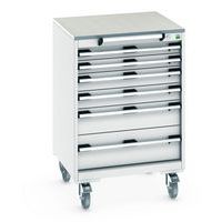 Mobilt skuffeskab Cubio SLR-668-6.1 - Bottom