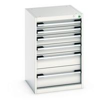 Skab med 6 skuffer Cubio 800x525x525 mm – Bott