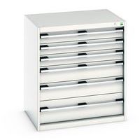 Skab med skuffer Cubio – 800x1050x650 mm – Bott