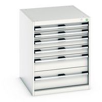 Skab med skuffer Cubio 800x650x750 mm – Bott