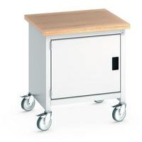 Cubio mobilt monoblok arbejdsbord – bøgetræsplade 1 dør – Bott