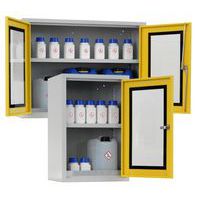 Vægskab til vandfarlige stoffer UWS-H GL, akrylvindue - LaCont