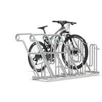 Cykelstativ 4600 med stelstøtte og ståløskner, 2-12 pladser - WSM