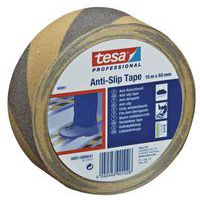 Skridsikker tape, bredde 50 mm, sort/gul
