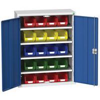 Skab Verso 800x350x1000mm med 20 beholdere – Bott