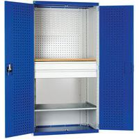 Skab Cubio med perforerede døre 1050x650x2000mm - Bott