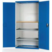 Skab Cubio med perforerede døre 1300x650x2000mm - Bott