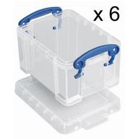 Opbevaringsboks 0,3 l, 6 stk.