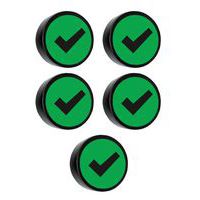 Rund magnet med Verified symbol