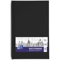 Skitseblok Oxford Art hæftet 192s 100g sort - Oxford