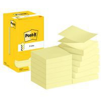 Z-Notes Post-it® 76 x 76 mm 12 gule puder - Post-it®