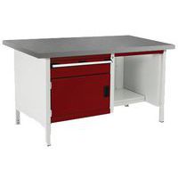 Cubio linoleumsarbejdsbord – 1 dør – 1 skuffe – L1500 mm – Bott