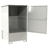 Metalboks med opsamlingskar til 1 IBC - 1000 L - Manutan Expert