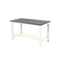 Cubio arbejdsbord med fast hylde – Bredde 150 cm – linoleum