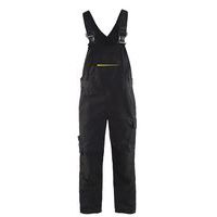 Service Overall med stretch Sort/High Vis Gul