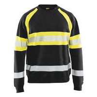 High Vis Sweatshirt Sort/High Vis Gul - Blåkläder