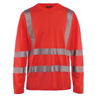 High Vis UV T-shirt lang ærme High Vis Rød - Blåkläder