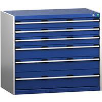 Skab med skuffer SL-1069-6.4 med 6 skuffer til tunge belastninger – Bott