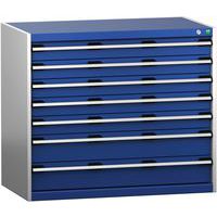 Skab med skuffer SL-1069-7.4 med 7 skuffer til tunge belastninger – Bott