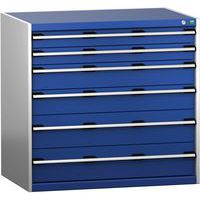 Skuffeskab SL-10710-6.4 med 6 skuffer til tunge belastninger_Bott