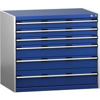 Skab med skuffer SL-1079-6.4 med 6 skuffer til tunge belastninger – Bott