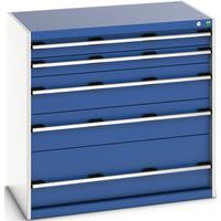 Skab med skuffer SL-10610-5.2 med 5 skuffer til tunge belastninger – Bott