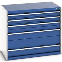 Skab med skuffer SL-1069-5.2 med 5 skuffer til tunge belastninger – Bott