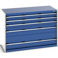Skab med skuffer SL-1369-5.2 med 5 skuffer til tunge belastninger – Bott