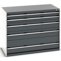 Skuffeskab SL-13710-5.4 med 5 skuffer til tunge belastninger_Bott