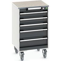 Mobilt skuffeskab Cubio SLR-557-5.3 - Bottom