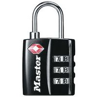 Masterlock programmerbar kombinationshængelås til TSA-bagage – De raat
