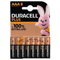 Plus 100 % alkalisk AAA-batteri - 4, 8 eller 12 enheder - Duracell