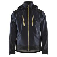 Softshell Jakke Mørk Marineblå/Gul