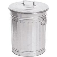 Galvaniseret affaldsspand, 54 liter - Vepabins