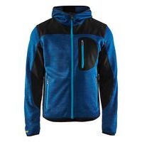 Strikket jakke med softshell Marineblå/Marineblå