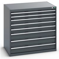 Skab med 8 skuffer til tung belastning 1050x750x1000mm - Bott