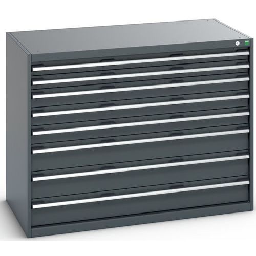 Skab med 8 skuffer til tung belastning 1300x750x1000mm - Bott