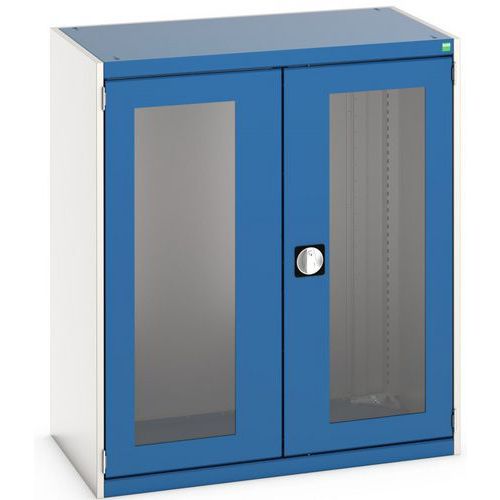 Cubio-skab med transparente døre 1050x650x1200 mm – Bott