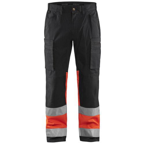 High Vis Buks med stretch High Vis Orange/Mellemgrå