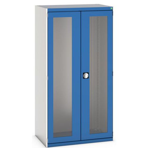 Skab med transparente døre Cubio 1050x650x2000 mm – Bott